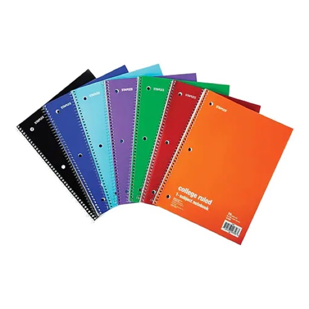 *BRANDNEW* Staples 1 Subject 3 Holes Ring Notebook
